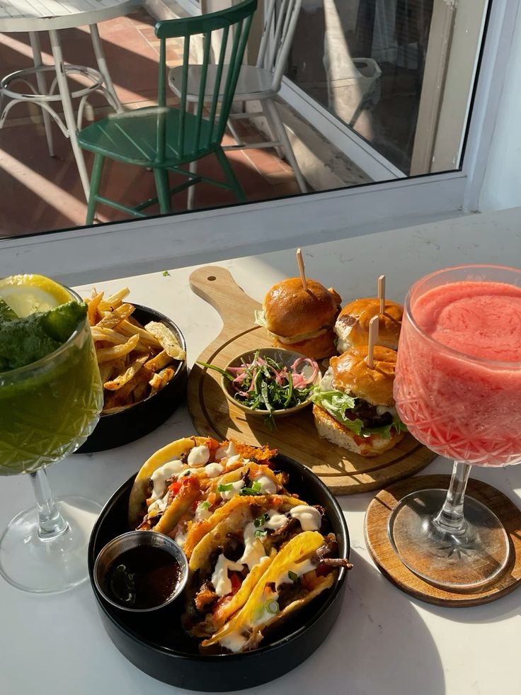 Food and drinks served at The Breakfast Room